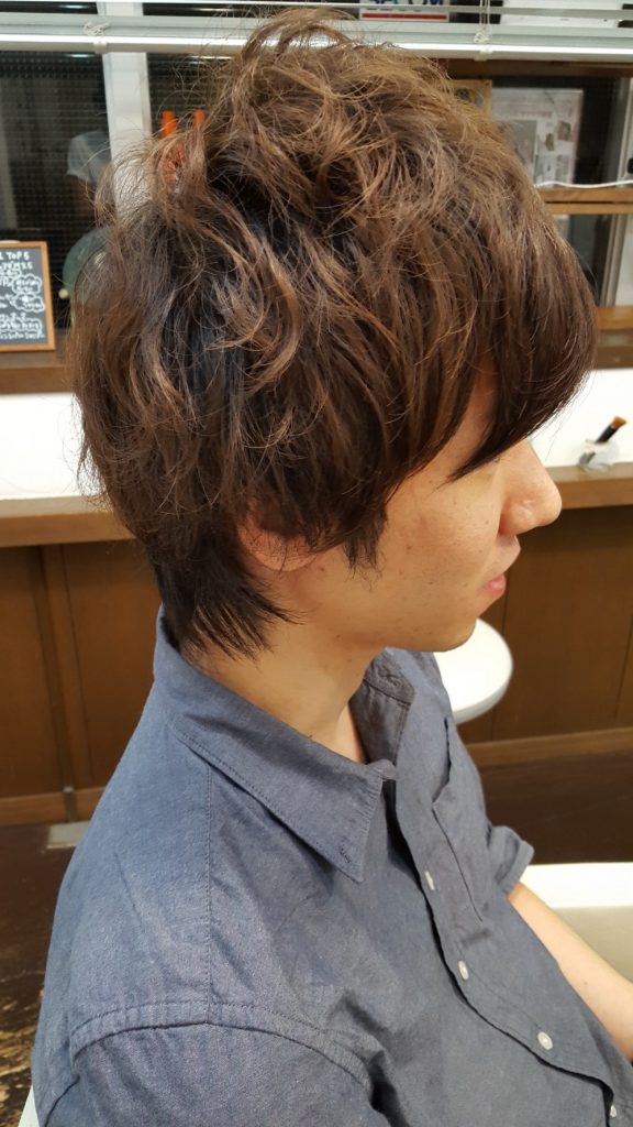 メンズパーマ1ヶ月後にカットで清潔感をっ！！ 美容院でも床屋でもない町田のヘアサロン Rodge.(ロッジ)